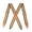 Brown Strap, variant on Kunny Men's Suspenders Fully Elastic 1.5 inch Wide X back Heavy Duty Work Suspenders