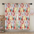 thumbnail image 5 of Blackout Kids Curtains,Pioneer Flower Floral Print Pattern Childrens Insulated Curtains Set Of 2,Bedroom Essentials,Toddler Room Decor 52"x63", 5 of 5