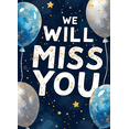 thumbnail image 4 of Blue Watercolor Background Banner with Balloons Star Elements We Will Miss You Decoration Party Supplies Farewell Party Photography Props Decor Backdrop, 4 of 8