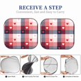thumbnail image 6 of Balery 2 Piece Heart Plaid Car Windshield Sun Shade|Foldable Front Windshield Shade for Car Front Window for Most Sedans SUV Truck-, 6 of 7