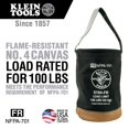 thumbnail image 4 of Klein Tools 409-5104FR Seau en Toile Résistant aux Flammes 100 lbs - Noir, 4 of 5