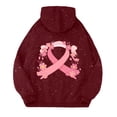 thumbnail image 3 of Cancer Awareness Hoodies for Women 2025 Sparkle Glitter Hoodie with Pockets Hooded Sweatshirt Pullover Tops, 3 of 6