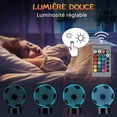 thumbnail image 3 of Regalo de fútbol para niños y niñas, luz nocturna de fútbol para niños, lámpara de ilusión óptica 3D, decoración de dormitorio, 7 colores cambiantes, regalo de cumpleaños y Navidad., 3 of 5