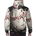 thumbnail image 7 of Naloa Baseball Breaking Glass Men's Casual Hooded Collar Drawstring Hoodies Pullover Sweatshirts Casual Long Sleeve Shirts-Medium, 7 of 7