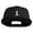 Black, variant on White No. 1 Iron On Glue Patched 6 Panel High Profile Structured Snapback - Gold OSFM