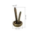 thumbnail image 2 of Uxcell 6x12mm Mini Fermoirs Ronds Accessoires de Bricolage Ton Bronze Lot de 200, 2 of 5