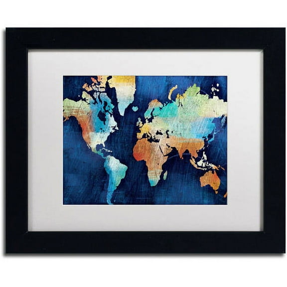 Trademark Fine Art "Seasons Change" Canvas Art by Michael Mullan, White Matte, Black Frame