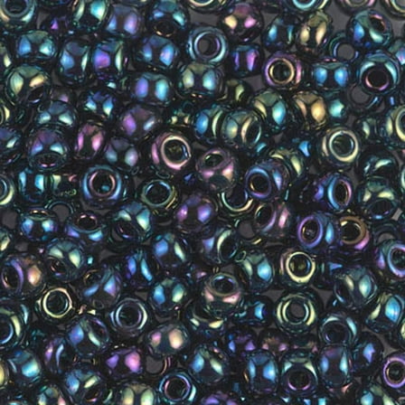 Metallic Green Iris Miyuki Seed Beads 6/0 6-9455-TB