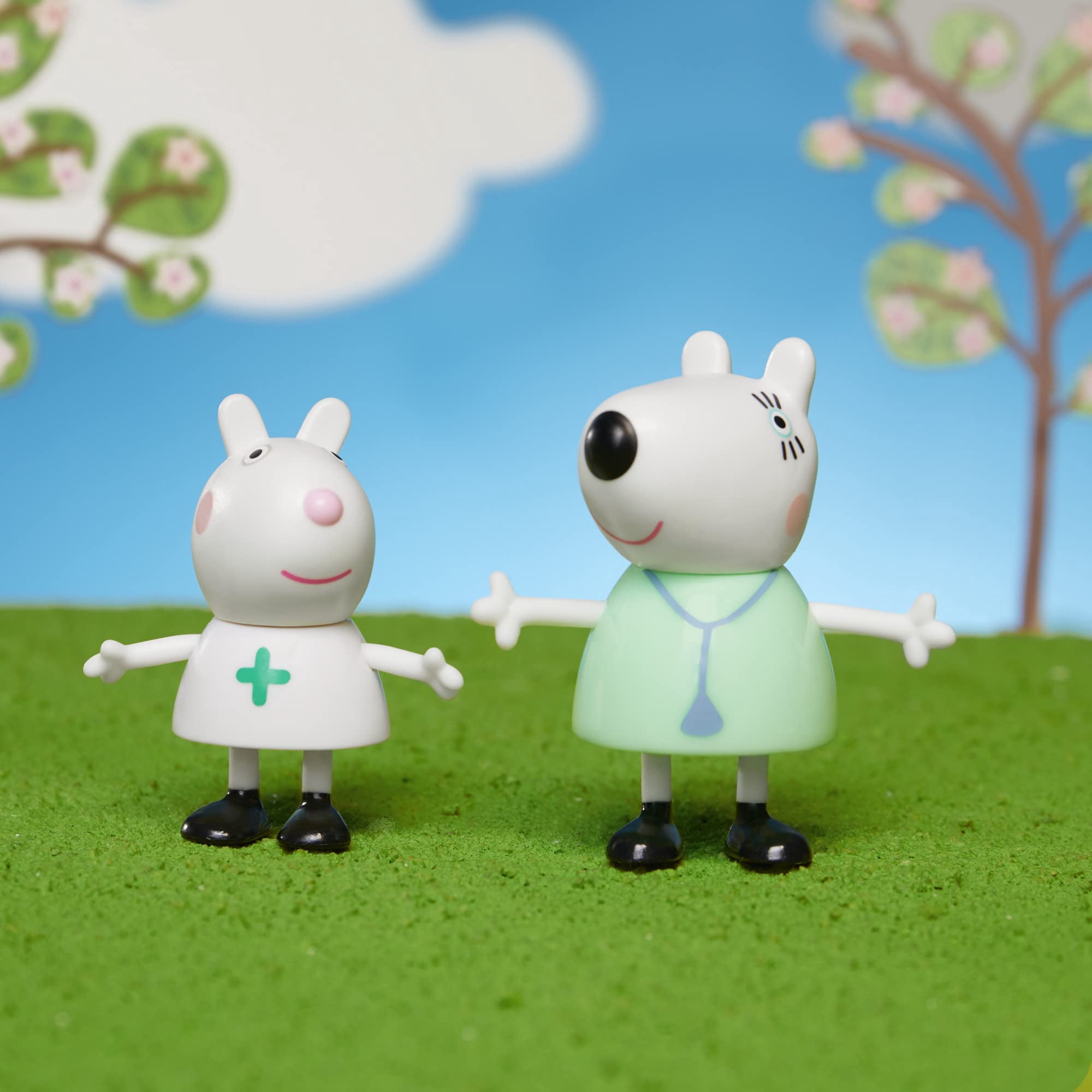 Peppa Pig, George Pig, Suzy Sheep, Danny Dog, Penny Polar Bear, Carol Cow, Emily Elephant, & Dr. Polar Bear Mini Figure 8-Pack