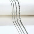 thumbnail image 5 of GKNET Solid Silver 2-5Mm Twisted Rope Chain Necklace 16" - 36" Mens Womens Necklace-3MM-20inch, 5 of 9