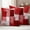 White Red, variant on Burnt Orange Geometric Outdoor Waterproof Pillow Covers, Watercolor Ombre Modern Abstract Art Decorative Rectangle Throw Pillowcase Sofa Cushion Sham for Patio/Couch/Chair, 20"x12" 2 Pack