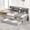 Grey, variant on White wash twin bed, storage drawers - Enhance your room's storage capacity
