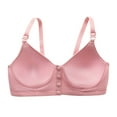 thumbnail image 4 of Yievot Wireless Bra For Seniors Front Closure Bra For Older Women Full Coverage Push Up Support Bralettes Comfort Everyday Bras, 4 of 5