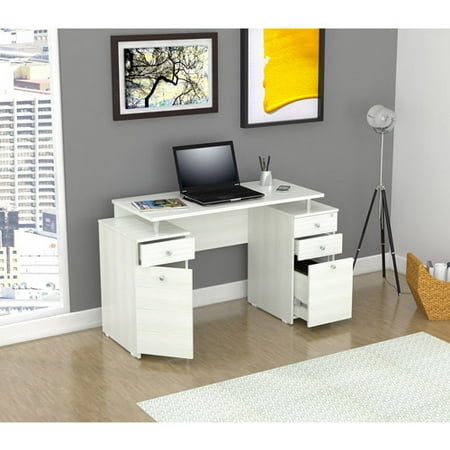 Inval Laura Collection Desk, Laricina-White Finish