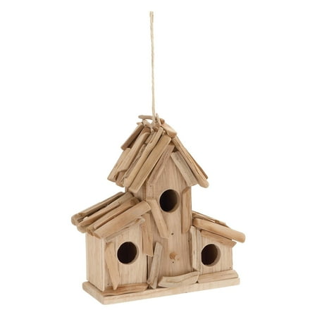 Organic DRIFTWOOD BIRDHOUSE -NATURAL