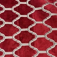 thumbnail image 4 of Plutus Red Royal Arches Geometric Luxury Throw Pillow, 4 of 5