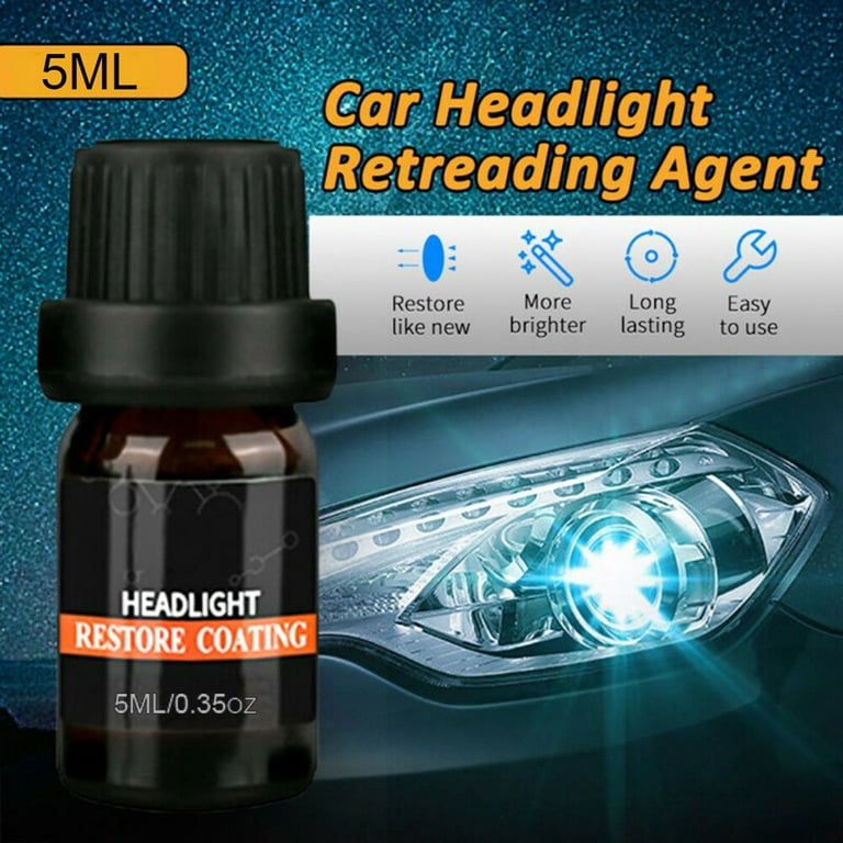 5-30ML Headlight Restorer Car Lights Polishing Kit Chemical Repair  Renovation Auto Detailing Liquid Polymer Protect Coating HGKJ