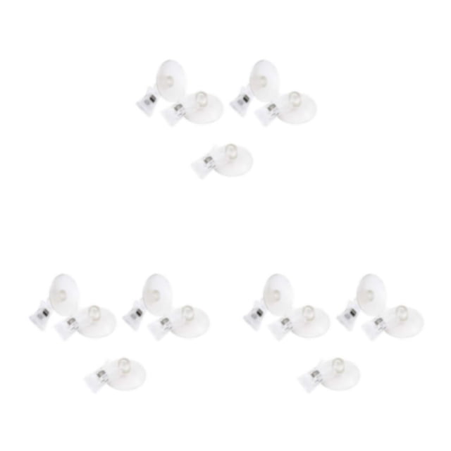 Guardoinrt 5pcs PVC Fashion And Exquisite Clear Suction Cup Clip For Wide Application Wall Suction Cup Clip 3Set