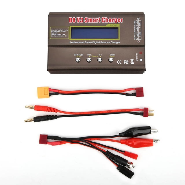 Smart Balance Charger,B6V3 80W Model Airplane Balance Charger Balance Battery Charger Ultra Responsive