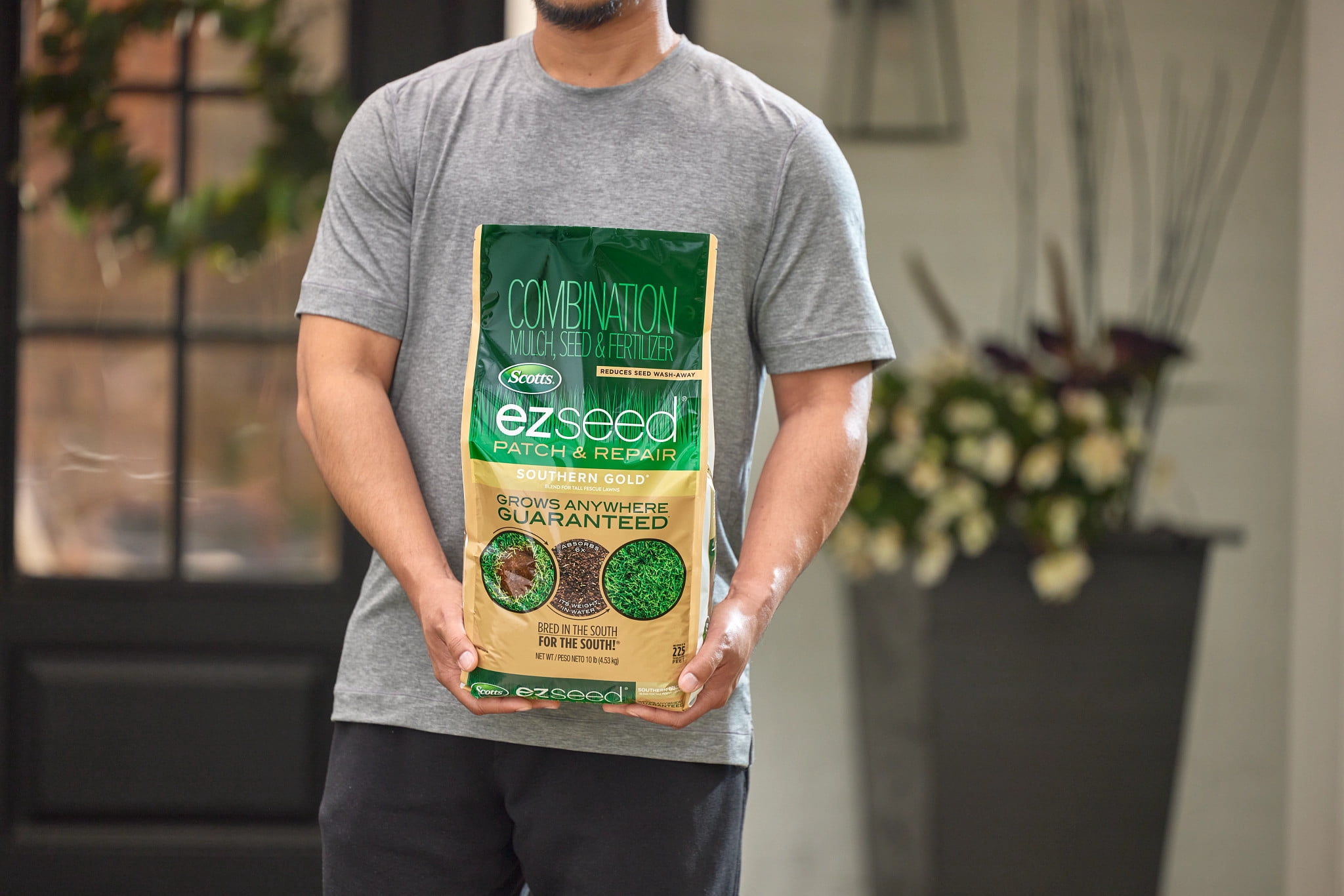 Scotts EZ Seed Patch & Repair Southern Gold Blend for Tall Fescue Lawns, 20 lbs.
