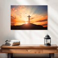 thumbnail image 2 of Elephant Stock Sunset Cross Wall Art - Religion And Spirituality Canvas Canvas - 24" x 16", 2 of 8