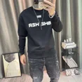 thumbnail image 2 of Sudadera con cuello redondo y cuello redondo sin capucha para hombre, ropa para hombre, sudaderas negras para hombre, estilo vintage de los años 90, holgadas, sencillas y cálidas, sin marca, emo, 2 of 5