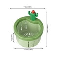 thumbnail image 2 of Mlkoz Kitchen Appliances, 3pc Cactus Kitchen Sink Strainer Press Automatic Dumping Basket Multi-Functional Home Use Cactus Sink Draining Basket Filter Net Lifting Basket Kitchen Waste, Women Gifts, 2 of 5