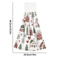 thumbnail image 6 of Yayeee Kitchen Hanging Hand Towels Set of 2 with Loop Bathroom Absorbent Tie Towel, Red Nordic Christmas, 6 of 7