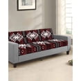 thumbnail image 2 of Red Black Couch Cushion Covers Stretch, Washable Sofa Seat Covers Individual Seat Cushion Sofa Slipcovers Southwest Geometric Aztec Farmhouse Tribal Couch Cover Furniture Protector S-1PCS, 2 of 7