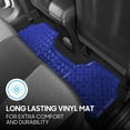 thumbnail image 3 of BDK MT-643-BL Metallic Bling Design Car Floor Mats - 3-Piece Set of Heavy Duty All Weather with Rubber Backing Fits Car Truck Van SUV (Blue), 3 of 8