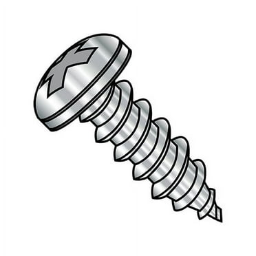 6-20X1 1/4 Phillips Pan Self Tapping Screw Type AB Fully Threaded 18-8 Stainless Steel (Pack Qty 4,000) BC-0620ABPP188