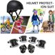 thumbnail image 2 of Niños Rodilleras Coderas Resistentes a Impactos con Casco 7 en 1 para Deporte al Aire Libre Hugtrwg  Para estrenar, 2 of 9