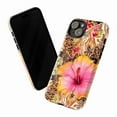 thumbnail image 3 of Set of 3 Leopard Print Hibiscus Phone Case, Combo Bold Tropical Floral Jungle Aesthetic Cover for iPhone 16 15 14 13 12 11 Pro Max Plus Mini, 3 of 6