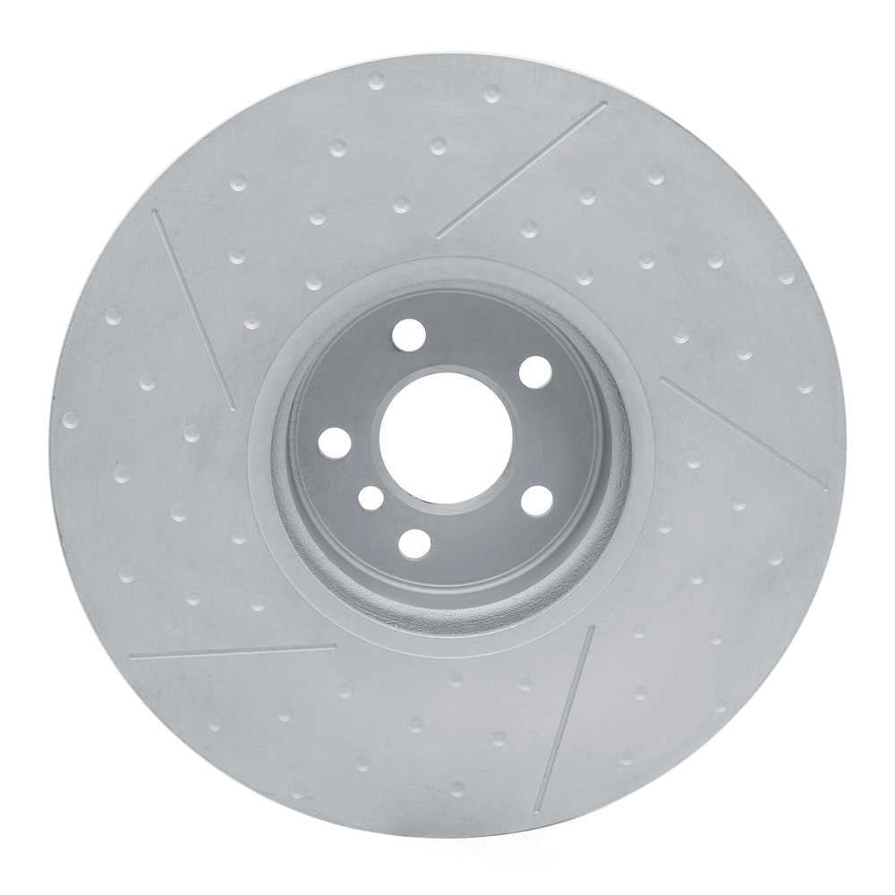 Dynamic Friction Company 940-31131D DFC Hi-carbon Alloy Geomet Coated Rotor - Dimpled And Slotted