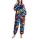 thumbnail image 2 of Fuzzy con capucha mono ropa de dormir lindo animal impresión caliente manga larga pantalones largos fleece pijamas mono para mujeres hombres, 2 of 6