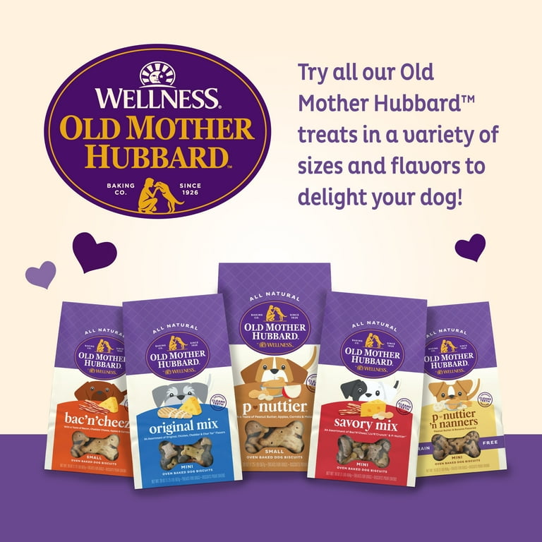 Wellness Old Mother Hubbard Wholesome Indulgences Peanut Butter & Banana Flavor Dog Treats
