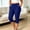 Blue, variant on Drovellove Women's Plus Size Cropped Jogger Yoga Pants with High Waistedband and 4-Way Stretch - Ideal for Gym Workouts, Travel, or Casual Daily Errands