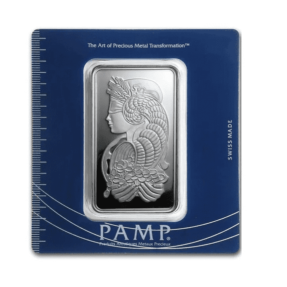 Pamp Suisse Lady Fortuna 100 Gram Silver Bar - In Assay