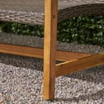thumbnail image 4 of GDF Studio Beacher Outdoor 6 Piece Sofa and Loveseat Chat Set, Brown, 4 of 9