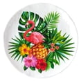 thumbnail image 2 of Flamingo in Paradise Tableware - Set of 4 Melamine Dessert Plates, 2 of 5