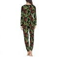 thumbnail image 4 of Conjunto de pijama elegante de Navidad para mujer, ropa de dormir informal, jersey de manga larga con estampado a pedido, ropa de estar cómoda, 4 of 4