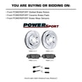 thumbnail image 2 of PowerSport Front Brakes and Rotors Kit |Front Brake Pads| Brake Rotors and Pads| Ceramic Brake Pads and Rotors |fits 1979-1985 Mercedes-Benz 240D, 280CE, 280E, 300CD, 300D, 300TD, 2 of 7