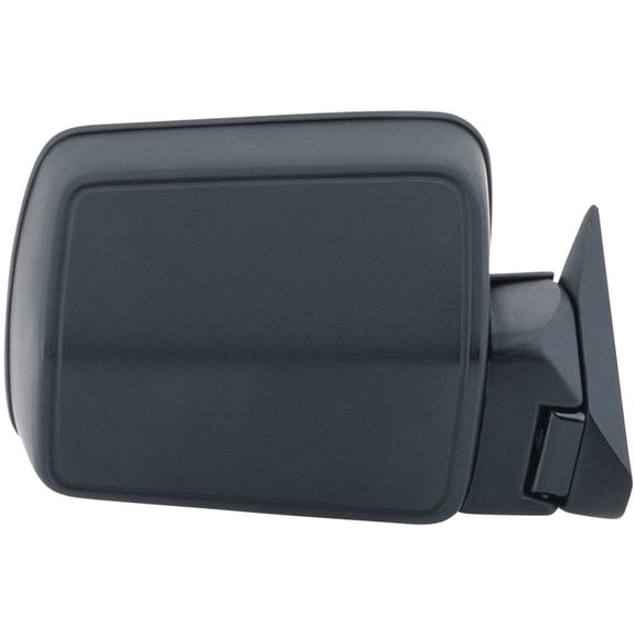 60033C - Fit System Passenger Side Mirror for 84-96 Jeep Cherokee/ Wagoneer, 86-92 Comanche, black, spring loaded, Manual