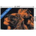 thumbnail image 3 of Lion With Headphones Wall Poster with Push Pins, 14.725" x 22.375", 3 of 3