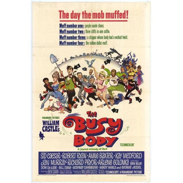 Posterazzi MOVCH9277 Busy Body Movie Poster - 27 x 40 in.