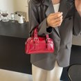 thumbnail image 4 of Bolso Bandolera JShteea PU para Mujer rojo vino, 4 of 9