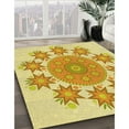 thumbnail image 2 of Ahgly Company Indoor Round Patterned Carrot Orange Area Rugs, 7' Round, 2 of 6