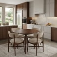 thumbnail image 4 of Comedor moderno circular de madera para 4 personas, 4 of 7
