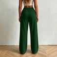 thumbnail image 7 of Sweatpant for Women Casual Plus Size 2026 Drawstring Solid Color Elastic Waist Sporty Front Pleated Straight-leg Sweatpants, 7 of 7