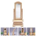 thumbnail image 3 of 1PC Mini House Decor Furniture Mini House Decoration Mini Dressing Mirror, 3 of 8